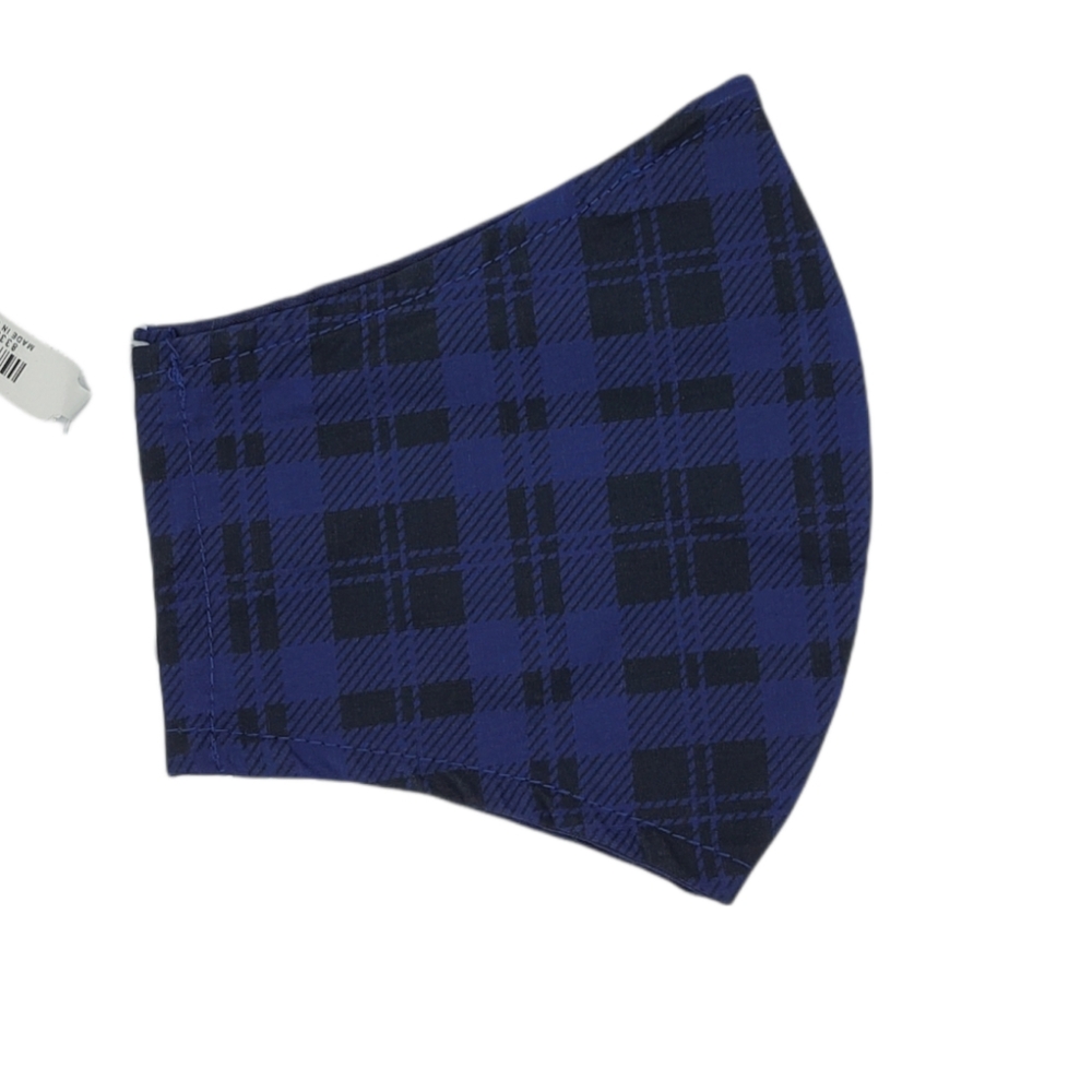 Francrsca's Collections Plaid Face Mask 100% Cotton Washable & Reusable NWT